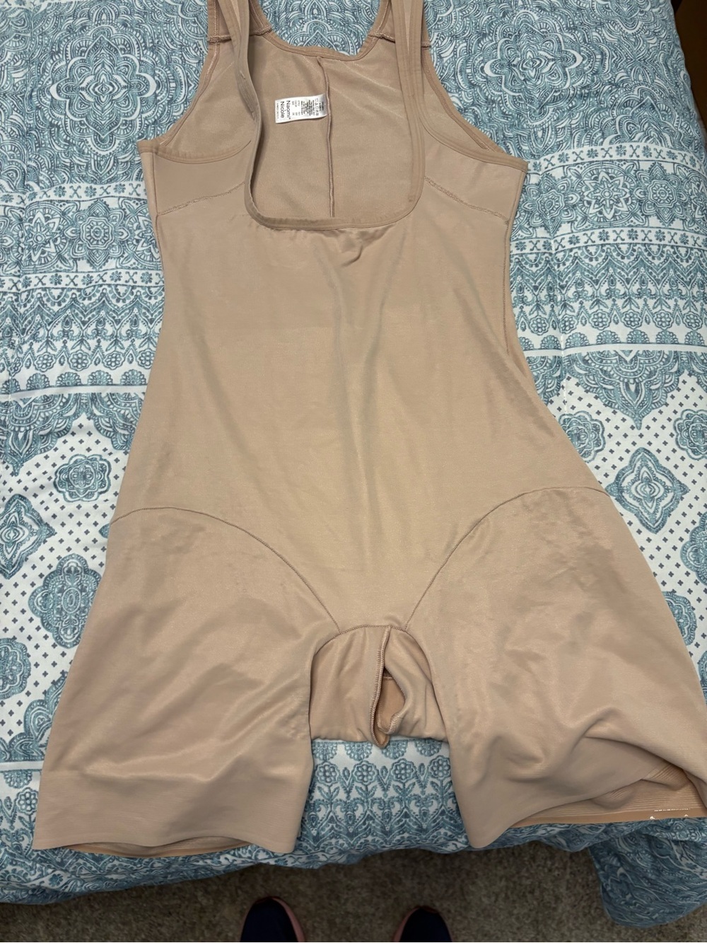 Wireless Nude Shapewear Bodysuit with Thigh Coverage